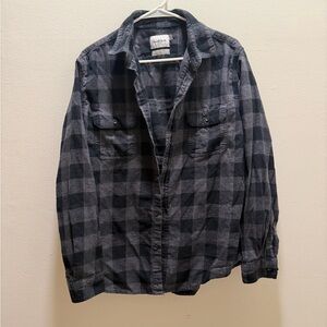 Goodfellow & Co Charcoal Plaid Shirt